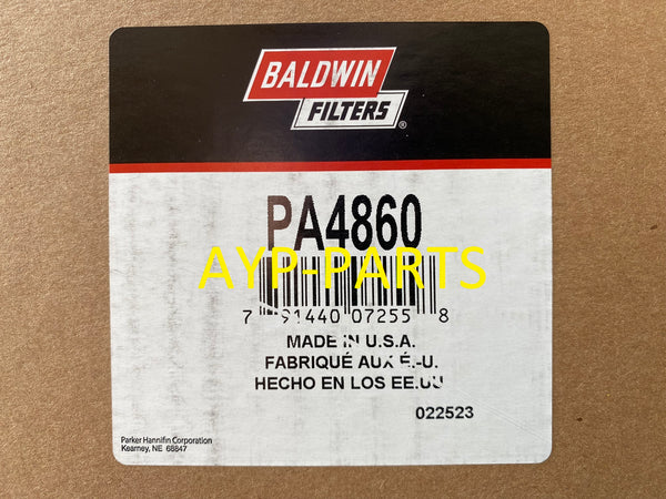 PA4860 BALDWIN AIR FILTER AF25160 Peterbilt 330 Caterpillar 6.6L 7.2L & 5.9L 8.3L a390