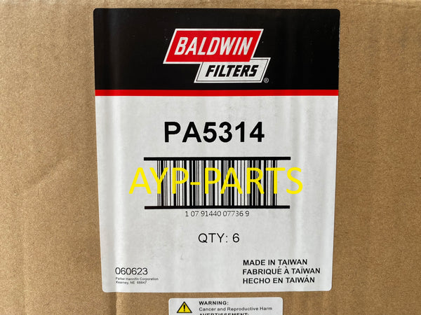 PA5314 (CASE OF 6) BALDWIN CABIN AIR FILTER AF55770 a434