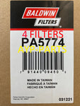 PA5774 (4 PACK) BALDWIN CABIN AIR FILTER a421
