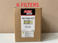 PE17002-KIT (6 PACK) BALDWIN UREA DEF FILTER KIT UF106 Cascadia and Cummins ISX a842