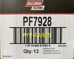 PF7928 (CASE OF 12) BALDWIN FUEL FILTER FS19763 For Cummins Hitachi IHC Navistar a174