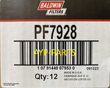 PF7928 (CASE OF 12) BALDWIN FUEL FILTER FS19763 For Cummins Hitachi IHC Navistar a174
