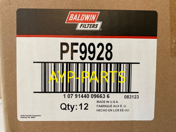 PF9928 (CASE OF 12) BALDWIN FUEL FILTER FS36401 for Kenworth Peterbilt a577