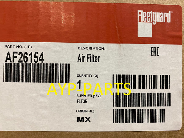 AF26154 FLEETGUARD AIR FILTER CA4700 Freightliner M2 Business Class a309