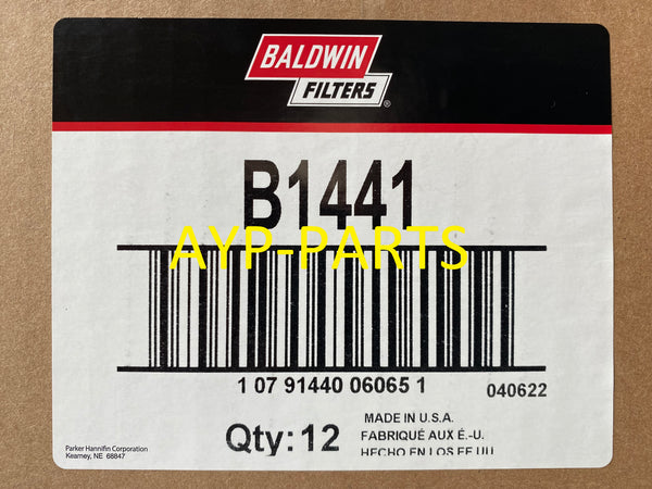 B1441 (CASE OF 12) BALDWIN OIL FILTER LF16102 Chevrolet & GMC 6.6L Duramax a206