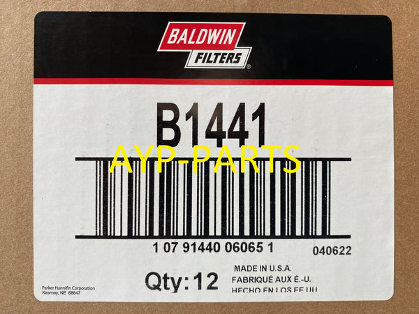 B1441 (CASE OF 12) BALDWIN OIL FILTER LF16102 Chevrolet & GMC 6.6L Duramax a206