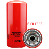 B7030 (CASE OF 6) BALDWIN OIL FILTER LF3883 For Detroit Diesel International Engine a144