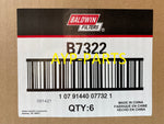 B7322 (CASE OF 6) BALDWIN OIL FILTER LF16243 for John Deere 6220 6320 6420 a013