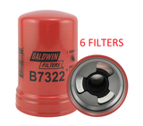 B7322 (CASE OF 6) BALDWIN OIL FILTER LF16243 for John Deere 6220 6320 6420 a013