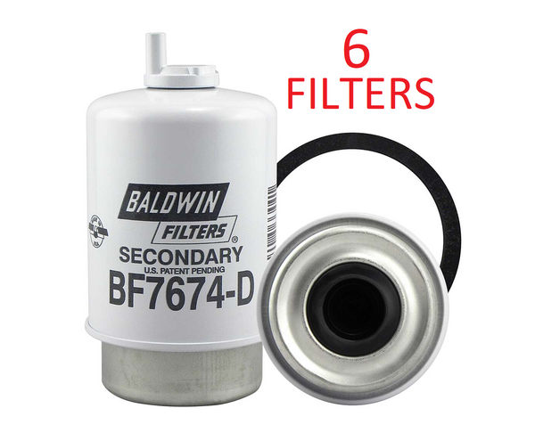 BF7674-D (6 PACK) BALDWIN FUEL FILTER FS19583 FS19840 a504