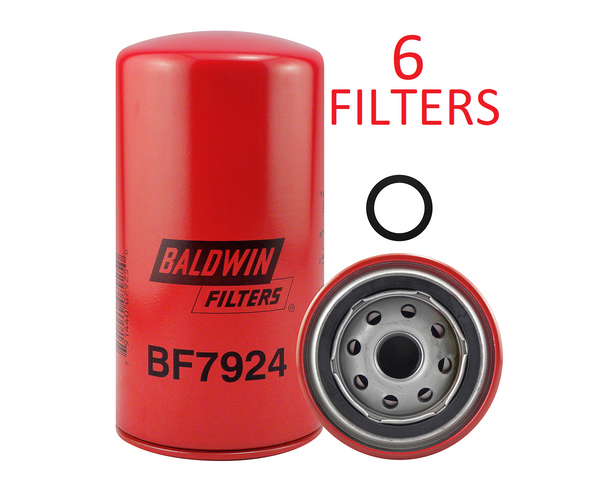BF7924 (6 PACK) BALDWIN FUEL FILTER FF5636 for Cummins ISC ISL Engines a621