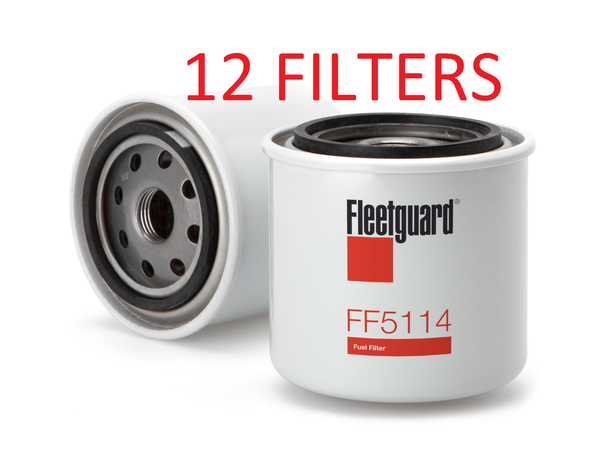 FF5114 (CASE OF 12) FLEETGUARD FUEL FILTER BF954 Komatsu Kubota Isuzu Toyota Case a230