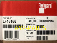 LF16166 (CASE OF 6) FLEETGUARD OIL FILTER P7235 for Ford 6.0L AND 6.4L Engines a067